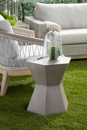 Coffee Table Large multi sided Side Table 45 CM wide 51cm height Grey