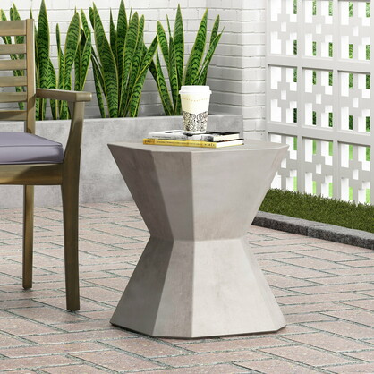 Coffee Table Large multi sided Side Table 45 CM wide 51cm height Grey
