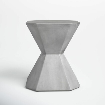Coffee Table Large multi sided Side Table 45 CM wide 51cm height Grey