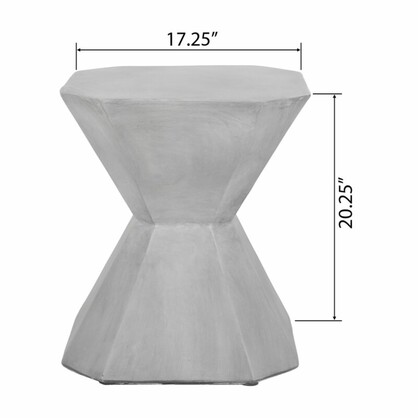 Coffee Table Large multi sided Side Table 45 CM wide 51cm height Grey