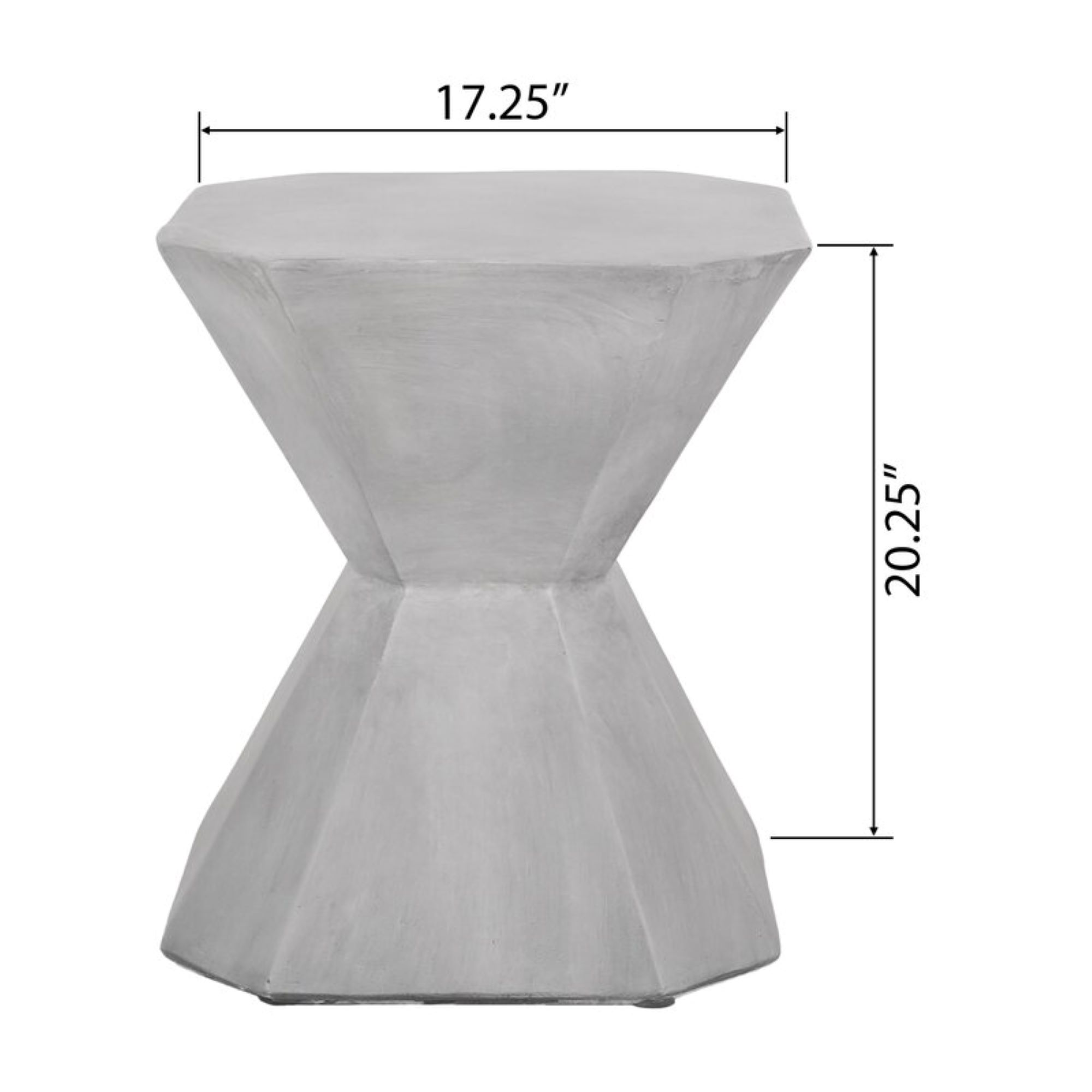 Coffee Table Large multi sided Side Table 45 CM wide 51cm height Grey
