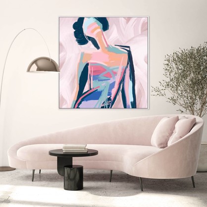 Fuchsia Pose - Framed Canvas
