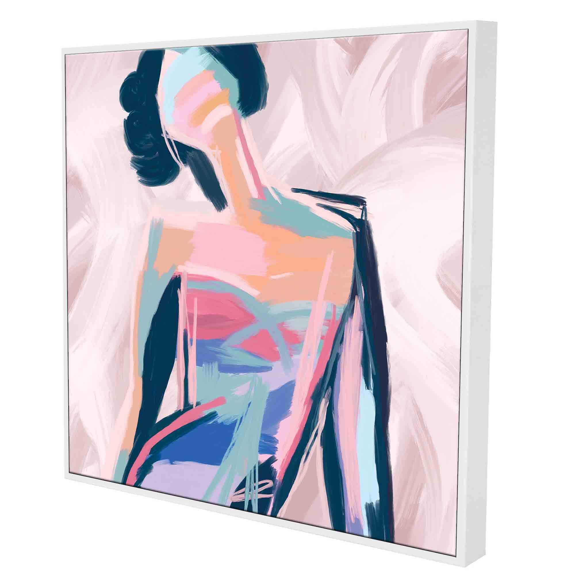 Fuchsia Pose - Framed Canvas