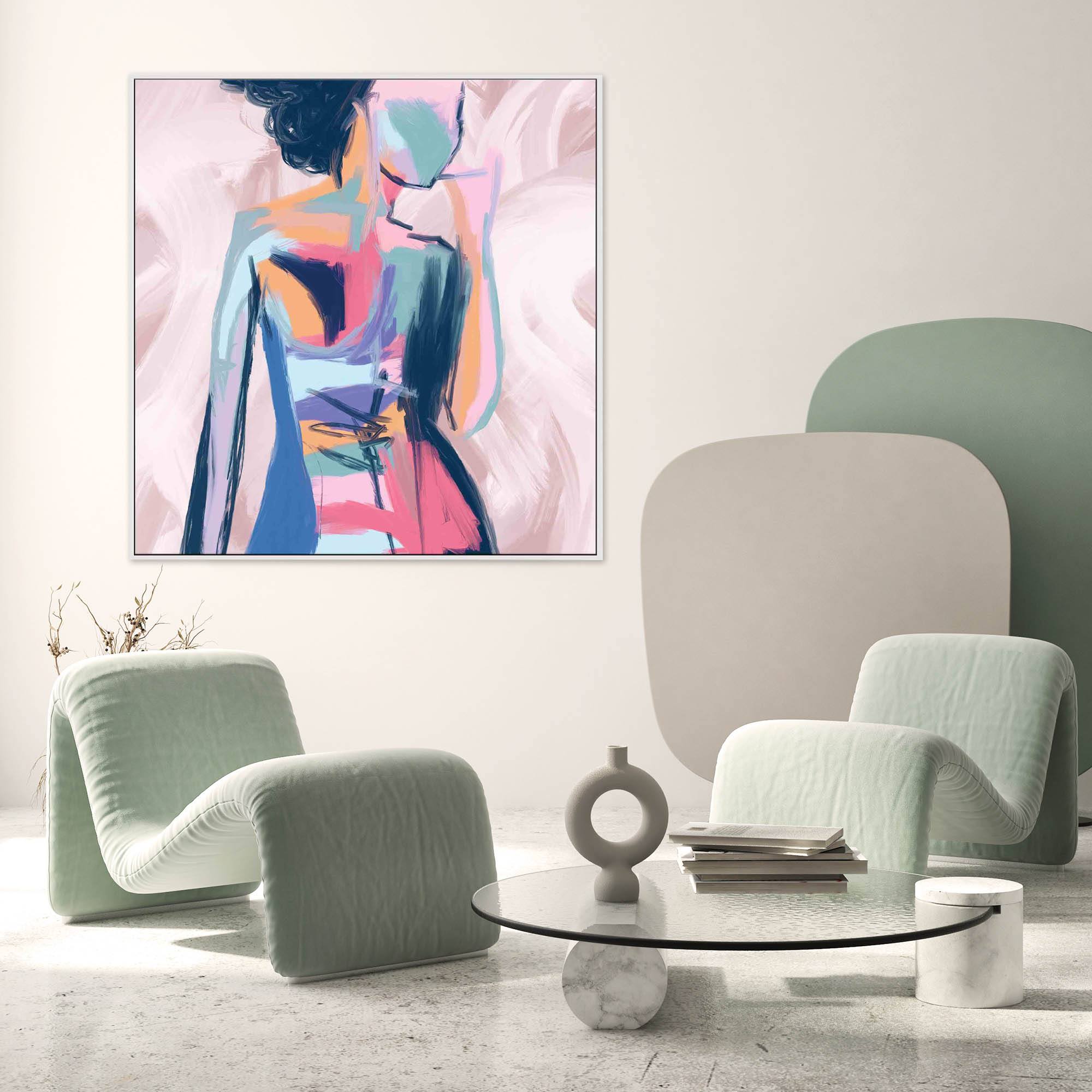 Rose Pose - Framed Canvas