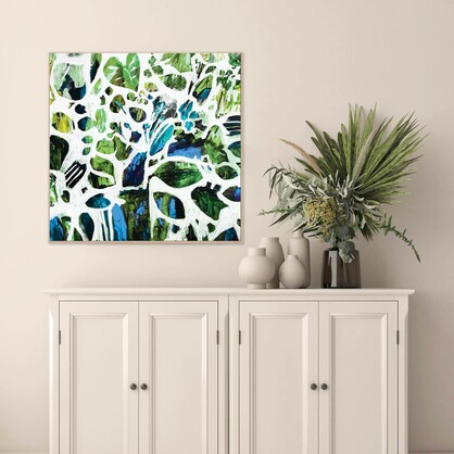Green Tangle - Framed Canvas