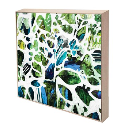 Green Tangle - Framed Canvas