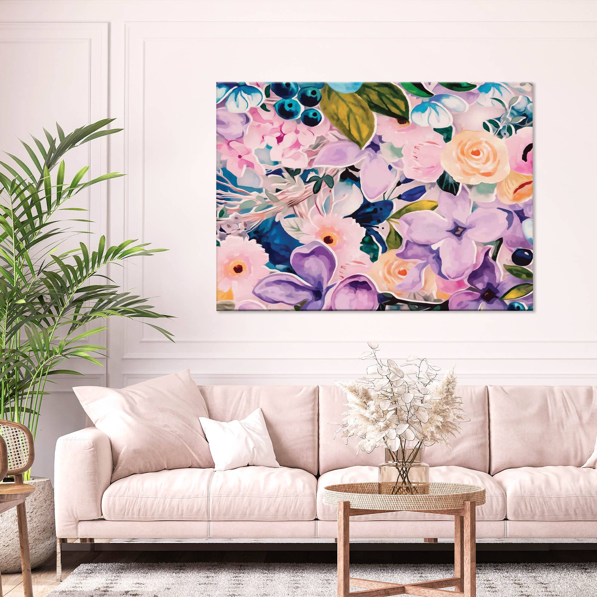 Iris Bouquet - Canvas