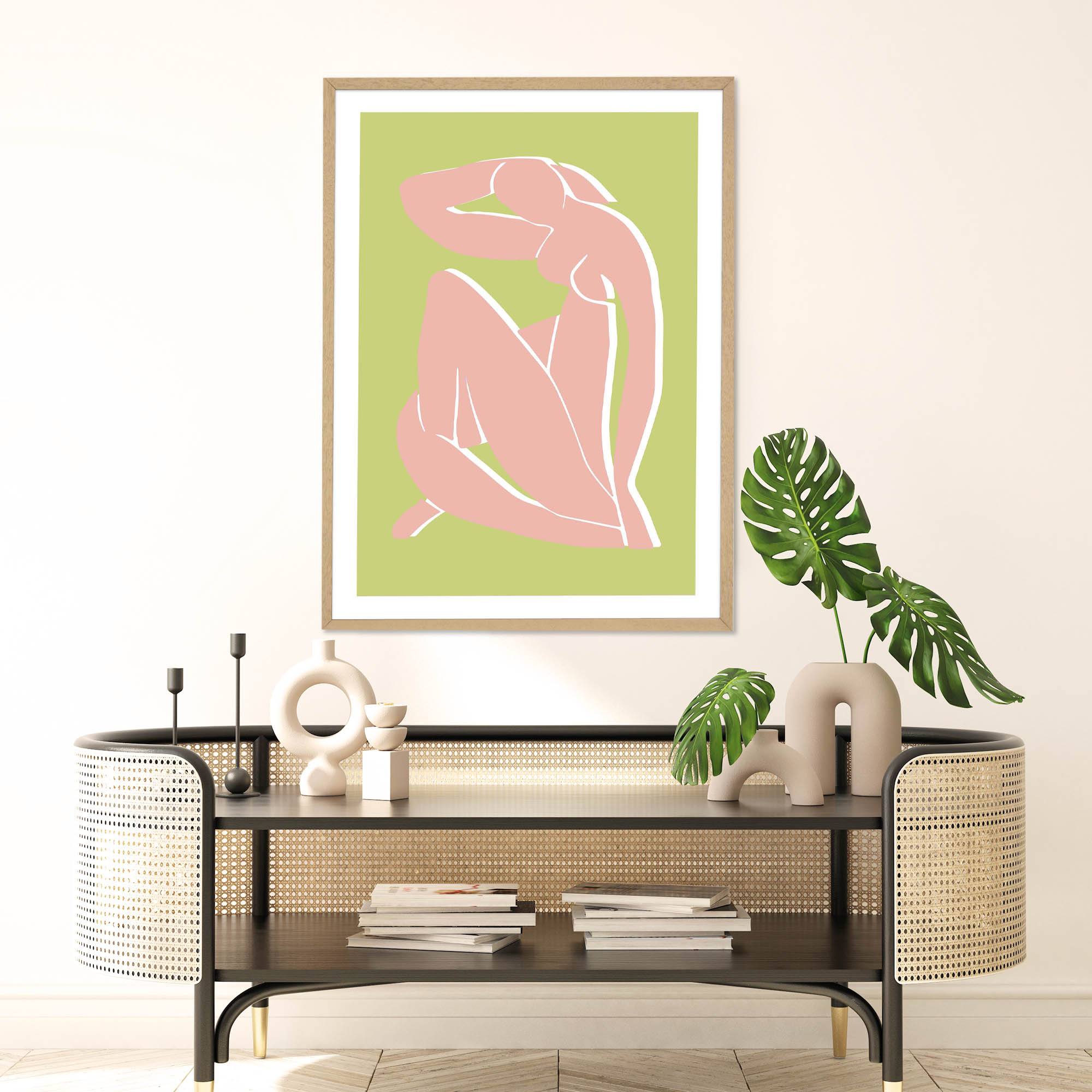 Avocado Pose - Framed Print