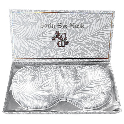 Satin Eyemask - William Morris (Grey Larkspur)