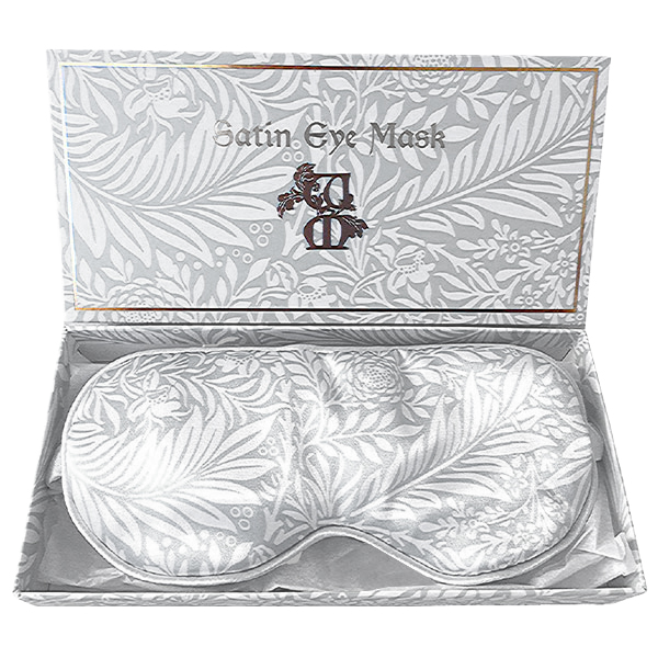 Satin Eyemask - William Morris (Grey Larkspur)