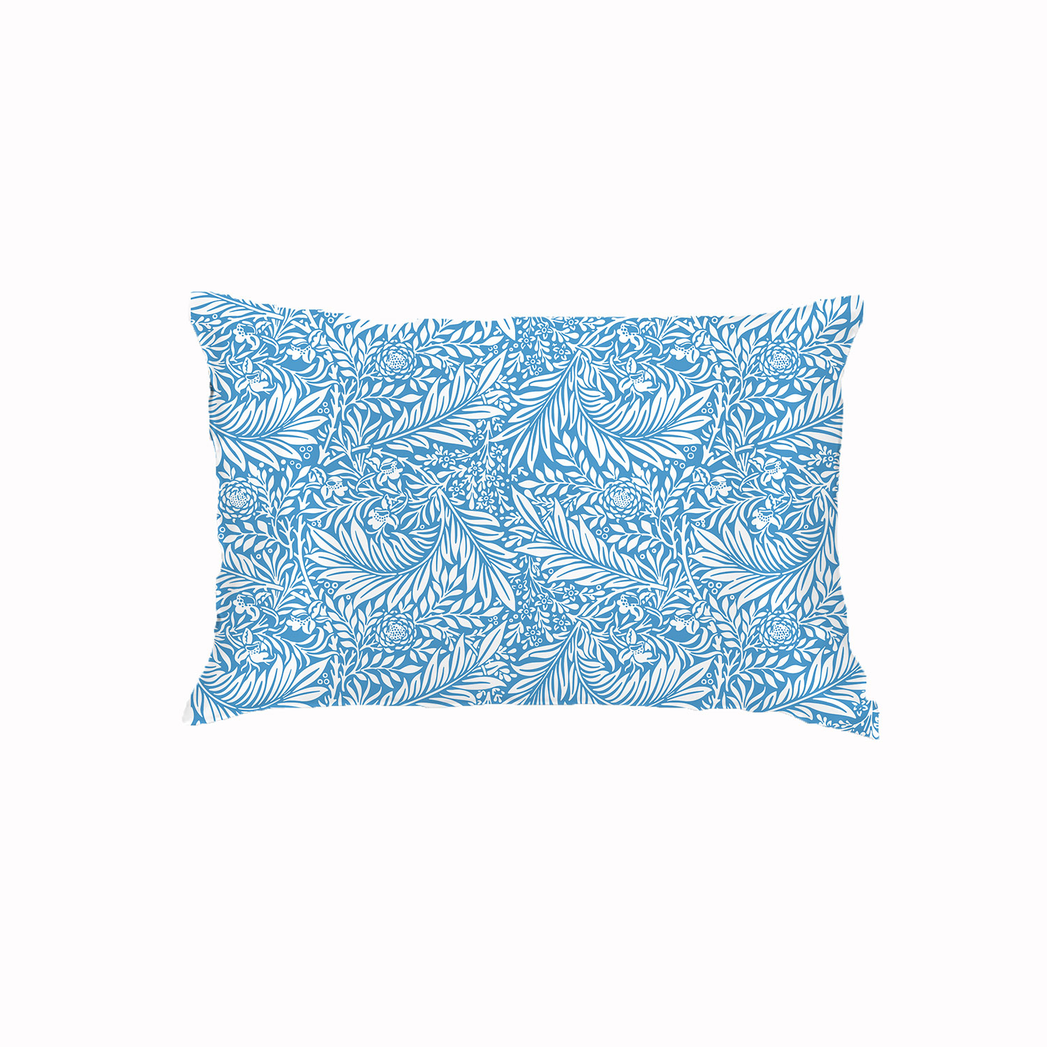 Satin Pillow Case - Blue Larkspur