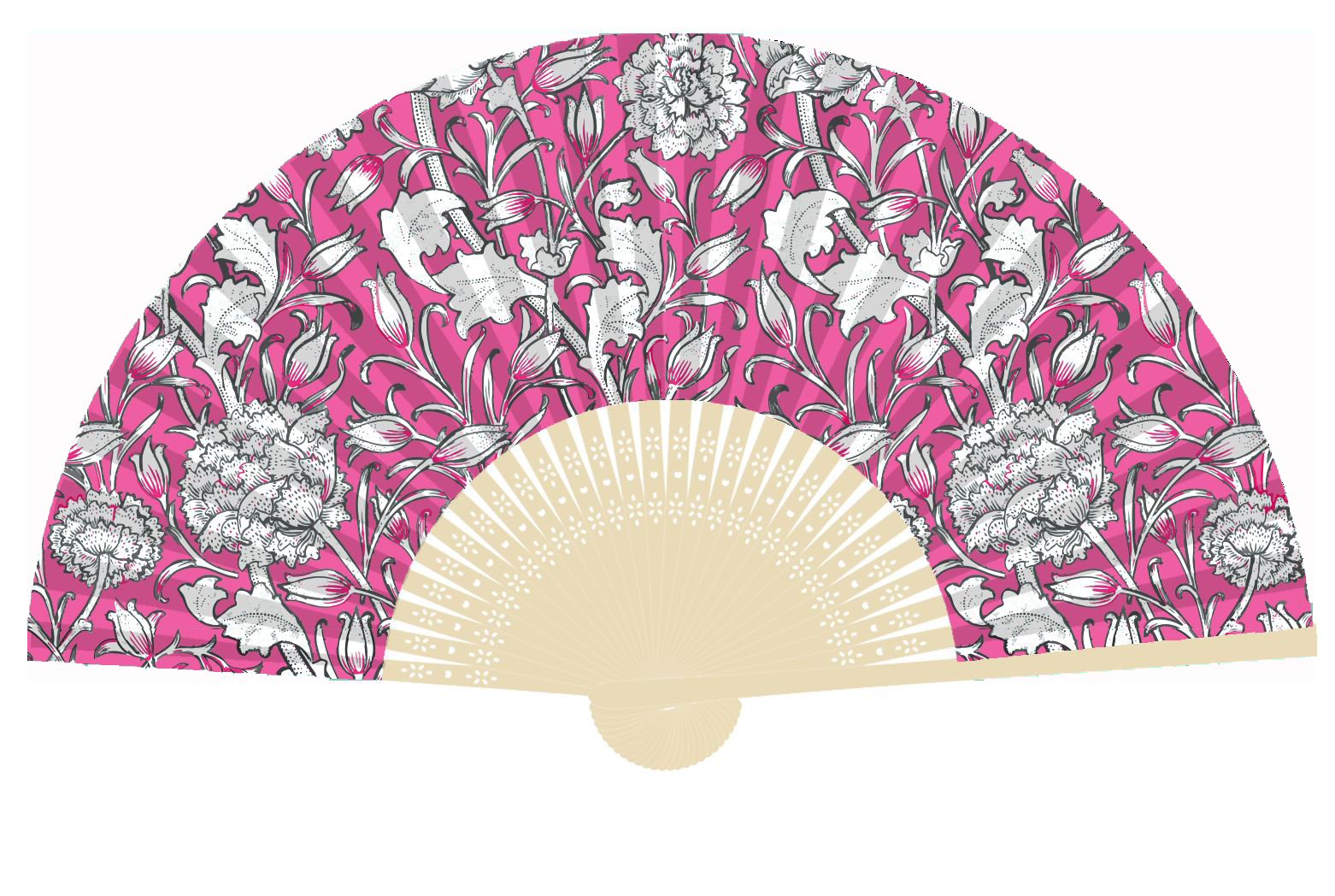 Bamboo Fan - Wild Tulip