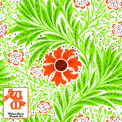 Ceramic Coaster Marigold William Morris