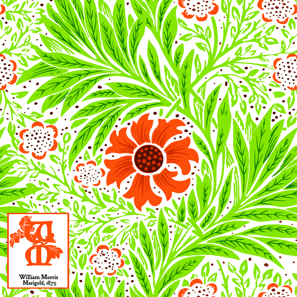Ceramic Coaster Marigold William Morris