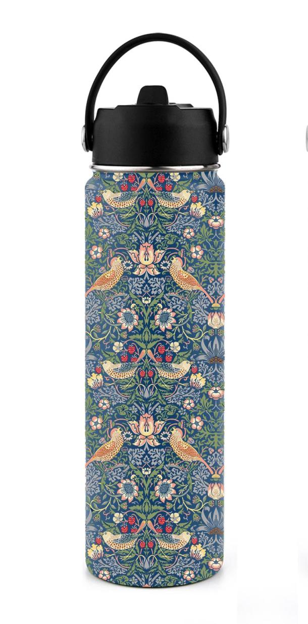 Water Bottle Strawberry Thief William Morris