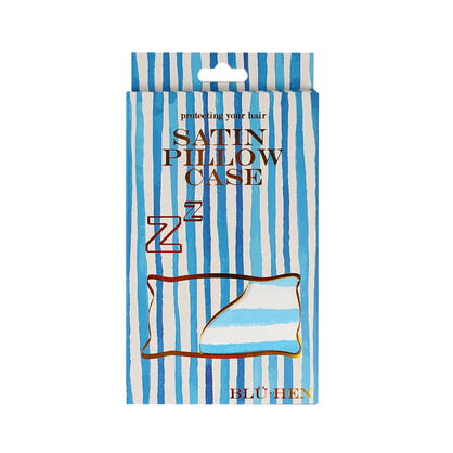Bluhen - hampton Stripe Satin Pillow Case