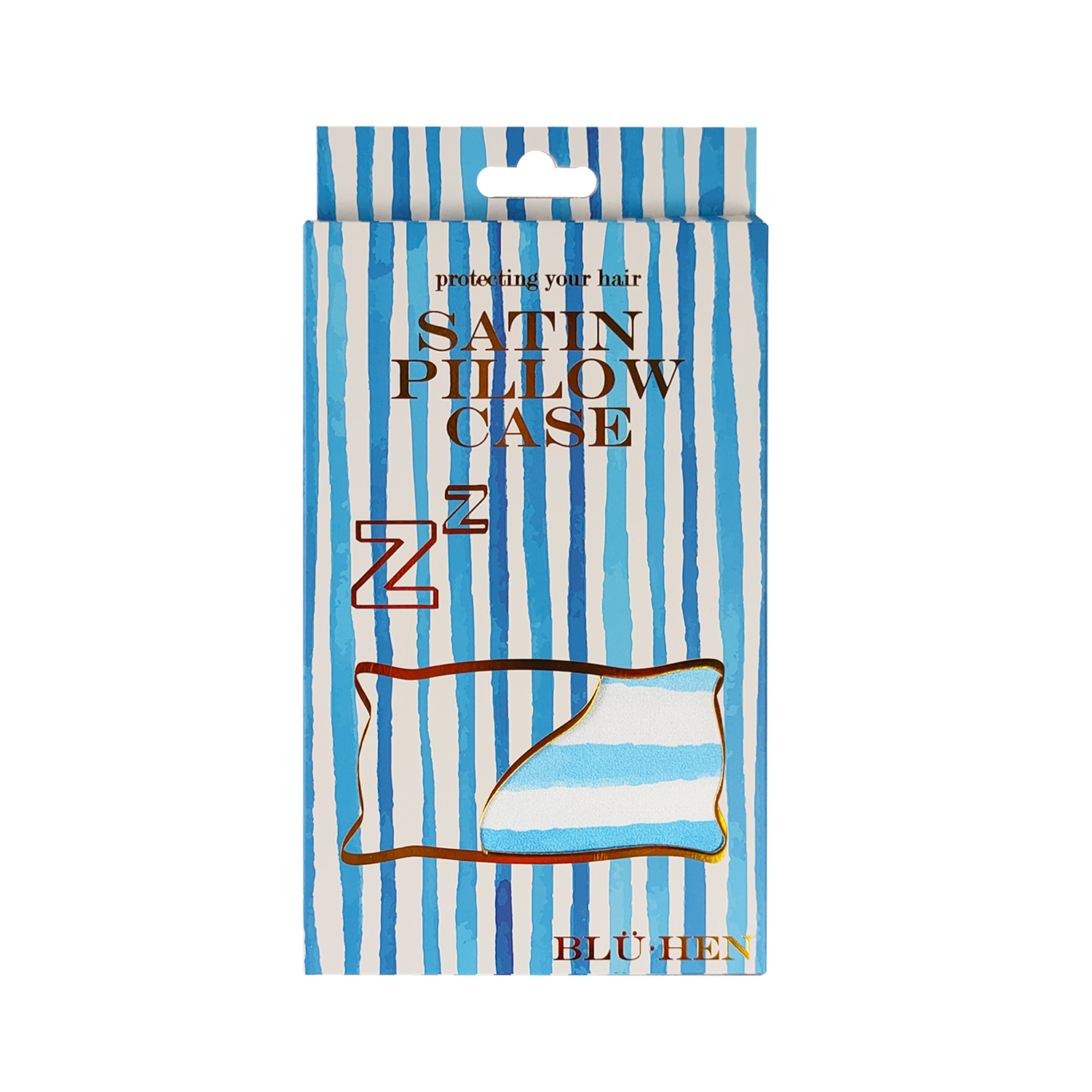 Bluhen - hampton Stripe Satin Pillow Case