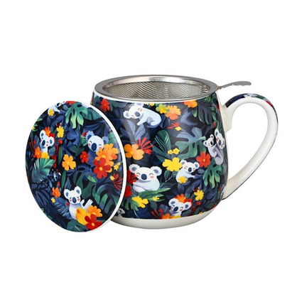 Tea Infuser Mug - Tropical Koala