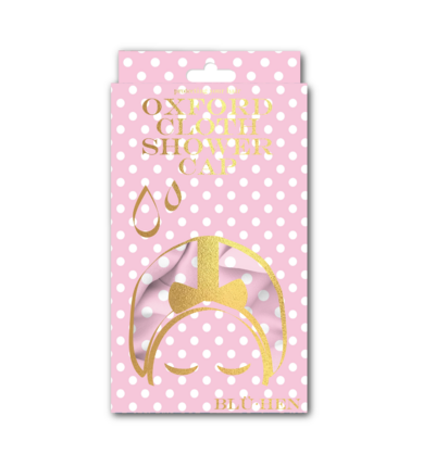 Bluhen - Pink Polka Dot Shower Cap
