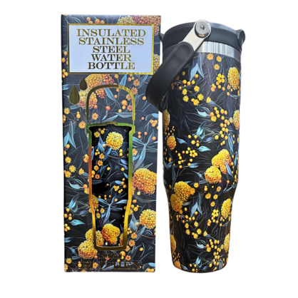 Large Water Bottle - Golden Wattle