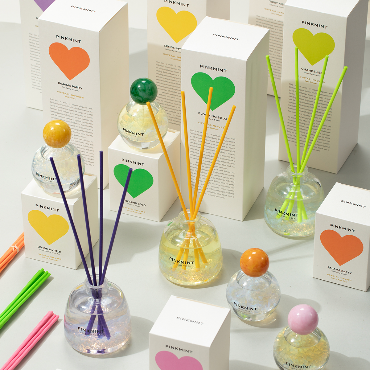 Lemon Myrtle Reed Diffuser Crystal Infused  