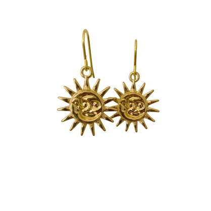 A little bit of sunshine - Gold Dangles