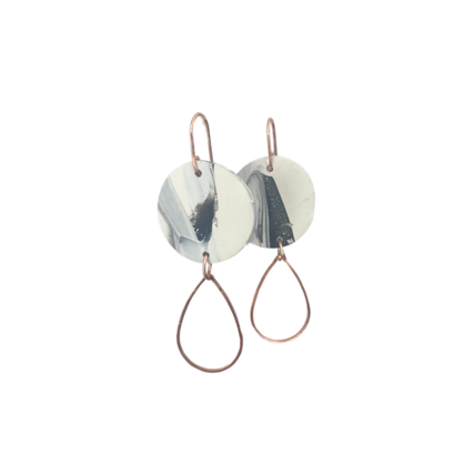 Rose gold storm dangles
