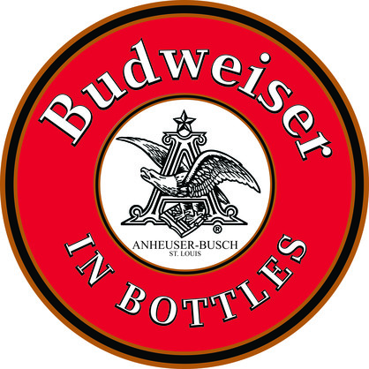 Budweiser Dome Tin Sign 38.1 cm