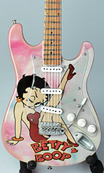 Betty Boop miniature guitar