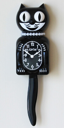 Black Lady Kit-Cat Clock