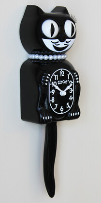 Black Lady Kit-Cat Clock