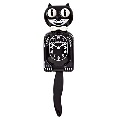 Black Kitty-Cat Clock