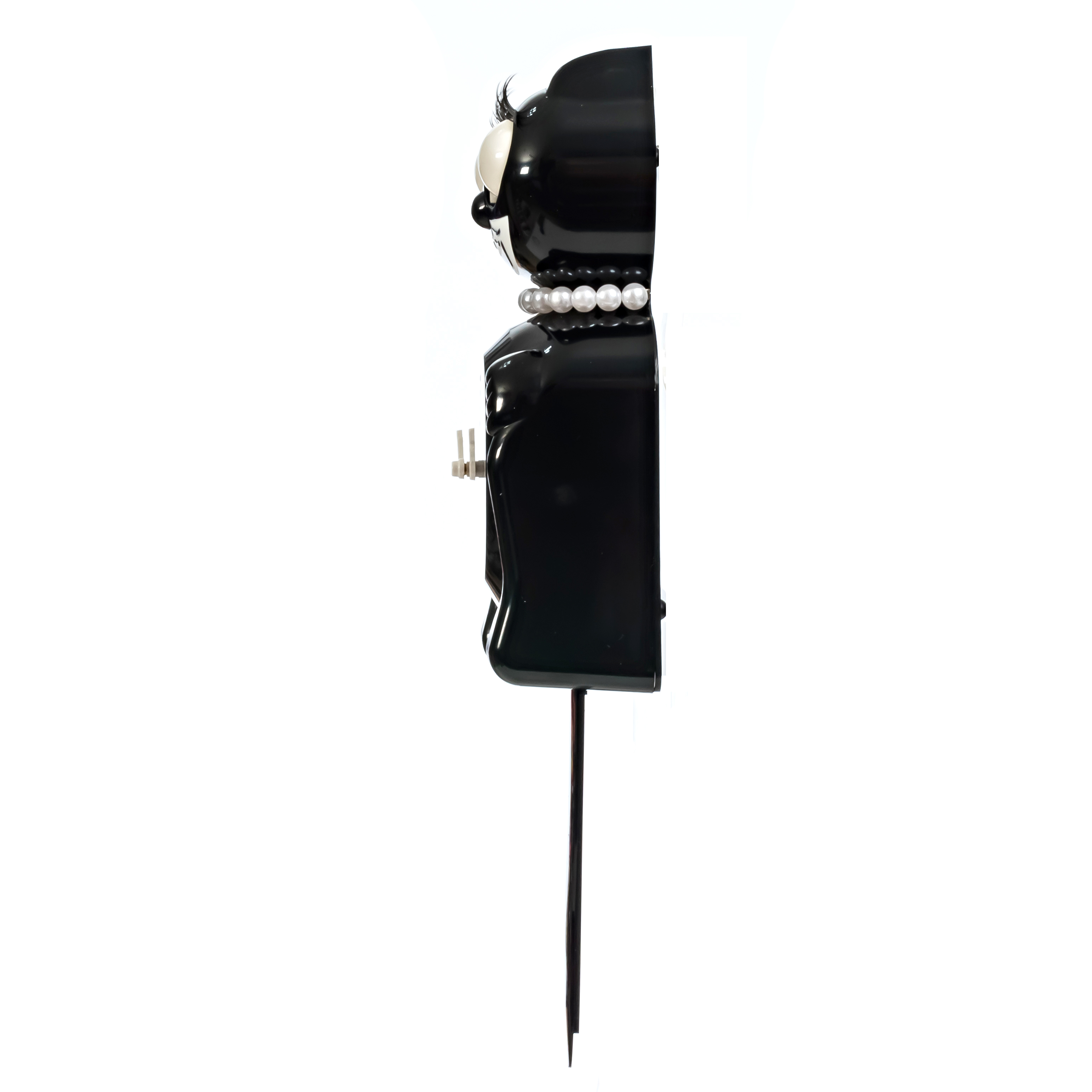 Black Miss Kitty-Cat Clock
