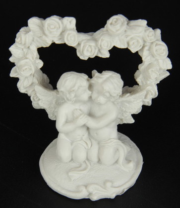 RG168 KISSING : WAS $8_Kissing cherub SET OF 4