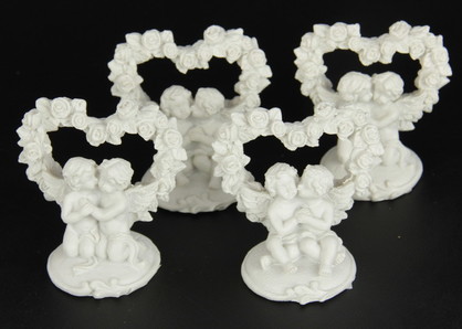 RG168 KISSING : WAS $8_Kissing cherub SET OF 4