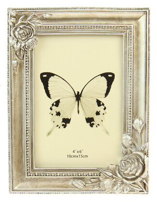 PF1071-46 CHAMPAGNE : Roses in 2 corners photoframe