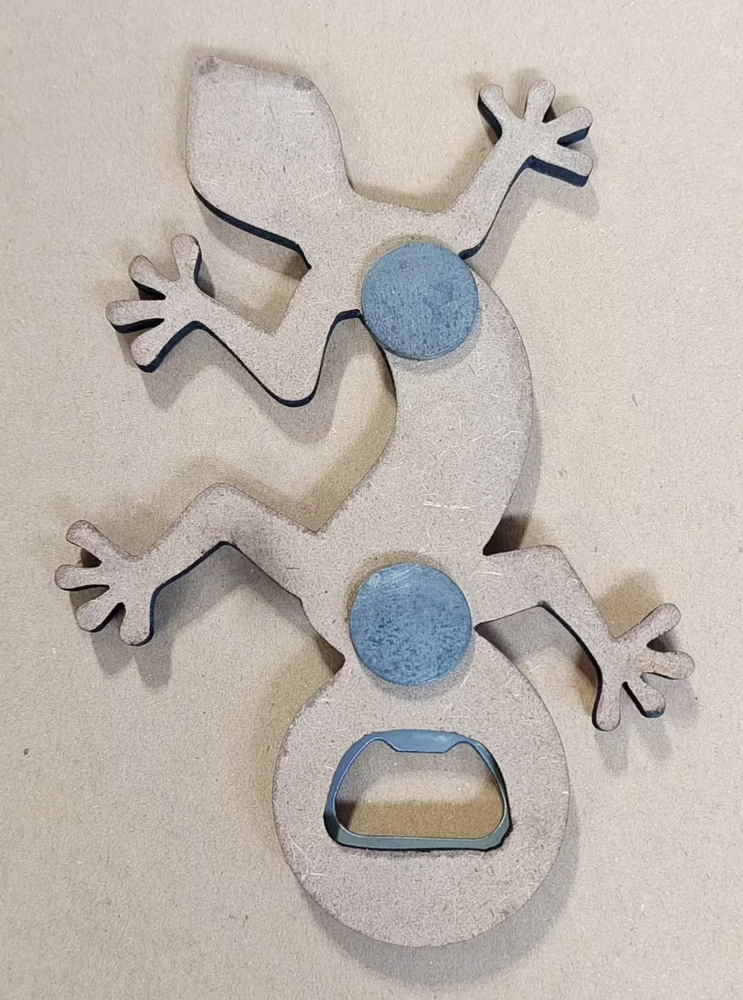 AE074 GECKO SET : Bottle opener magnet SET OF 6