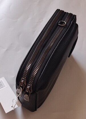 BAG630 BLACK : Wallet bag with 2 straps