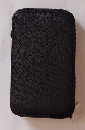 BAG630 BLACK : Wallet bag with 2 straps