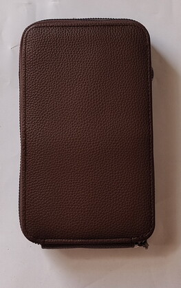 BAG630 CHOCOLATE : Wallet bag with 2 straps