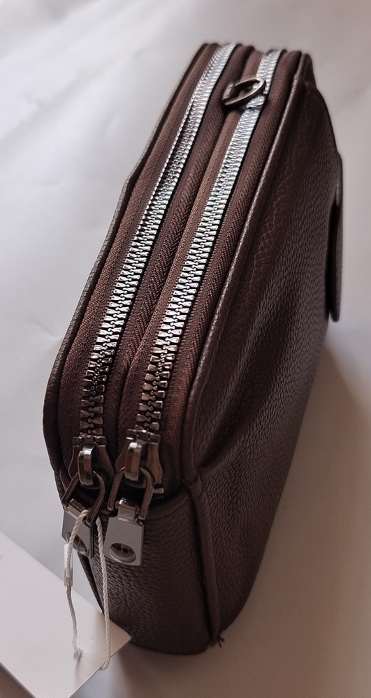 BAG630 CHOCOLATE : Wallet bag with 2 straps
