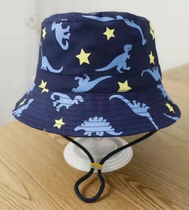 HAT K030 52CM : dino star kids bucket hat 52cm