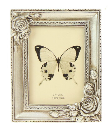 PF1071-23 CHAMPAGNE : Roses in 2 corners photoframe