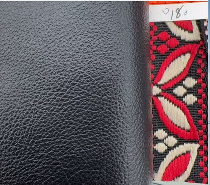 BAG631 RED BLACK : Wallet bag with 2 straps
