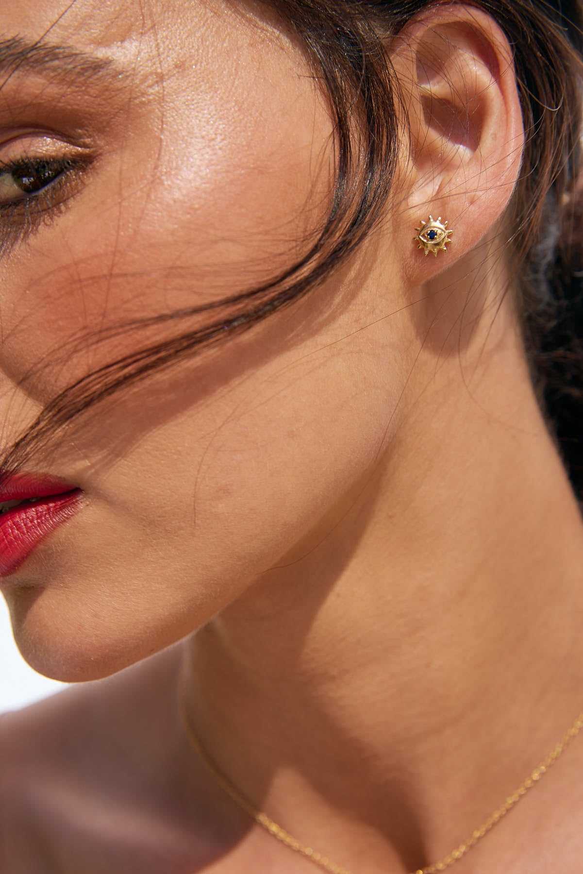 Evil Eye Petite Stud Earrings