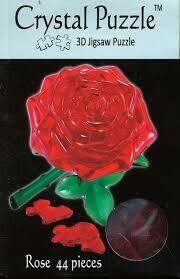 3D RED ROSE CRYSTAL PUZZLE (6/48)