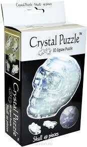 3D CLEAR SKULL CRYSTAL PUZZLE (6/48)