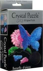 3D BLUE BUTTERFLY CRYSTAL PUZZLE (6/48)