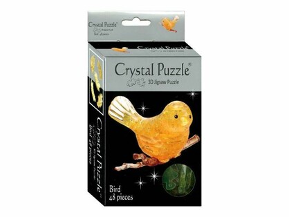3D YELLOW BIRD CRYSTAL PUZZLE (6/48)