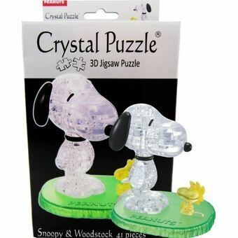 3D SNOOPY/WOODSTOCK CRYSTAL PUZZ (6/48)